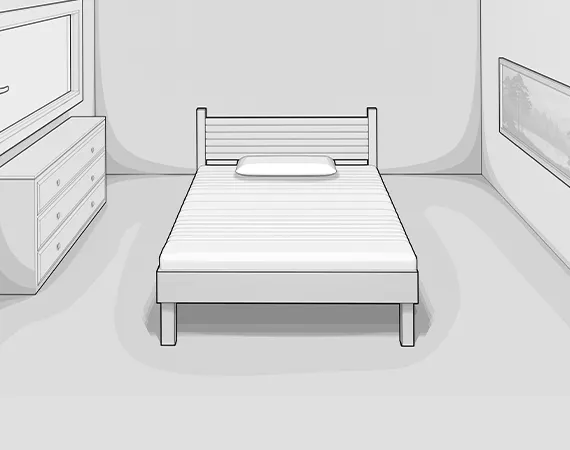 Standard bed frame