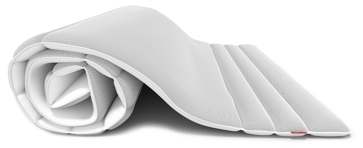 Halb aufgerollter BODYGUARD Topper 100x200