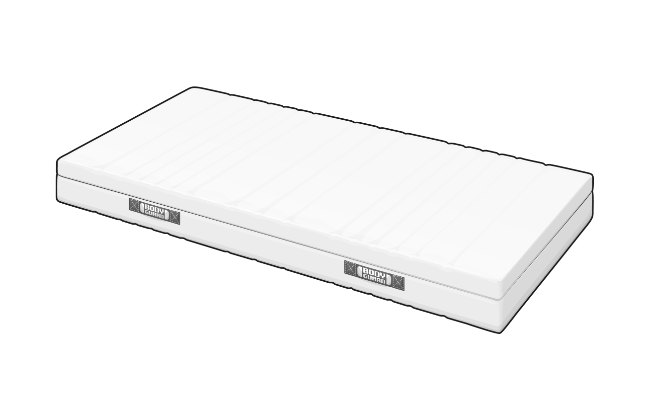Illustration: the BODYGUARD mattress