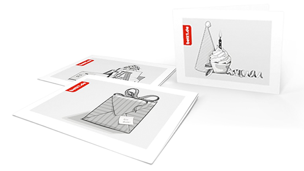 Three bett1.de gift vouchers with different motifs