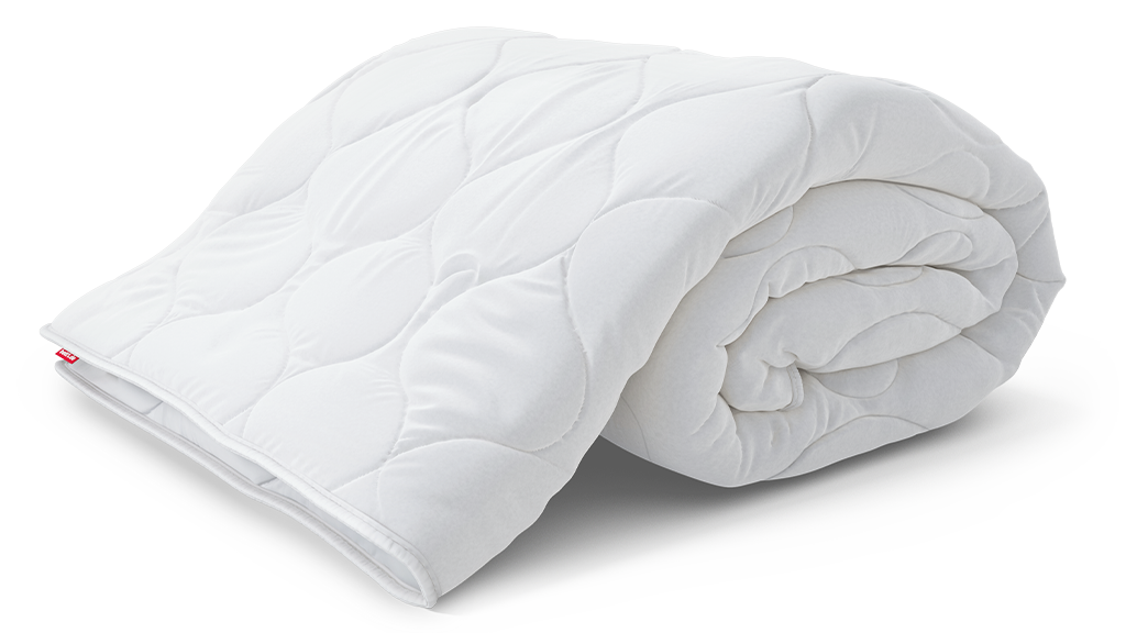 Die BODYGUARD Ganzjahresdecke mittelwarm eingerollt