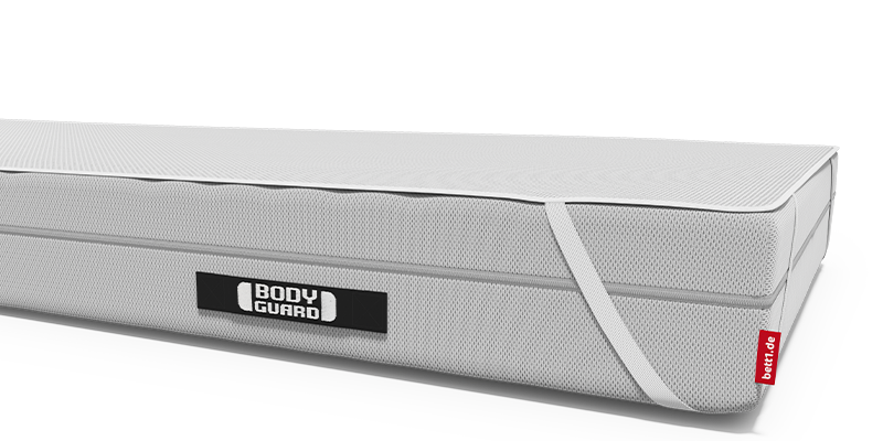 BODYGUARD Inkontinenzauflage auf der BODYGUARD Anti-Kartell-Matratze