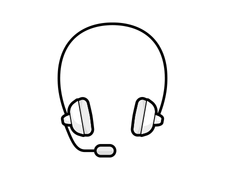 Illustration: ein Headset.