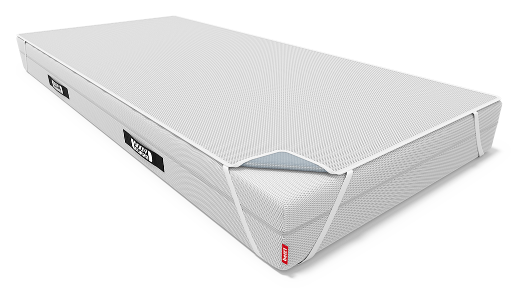 Incontinence pad stretched over a mattress