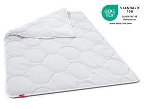 The BODYGUARD Winter Duvet warm laid out flat. One corner is folded over.