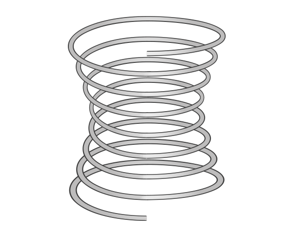 Illustration: A Bonell spring with a narrow waist