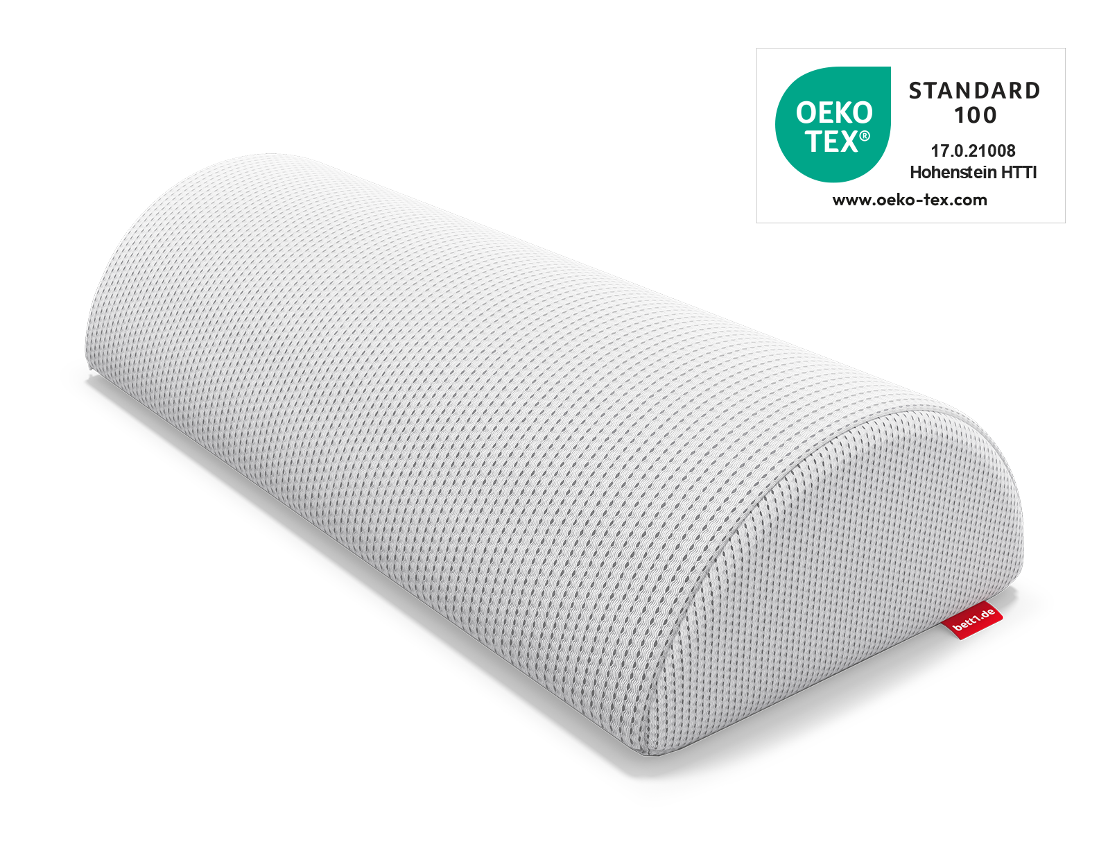 BODYGUARD® Bolster. Also bears the Oeko-Tex® Standard 100 seal.
