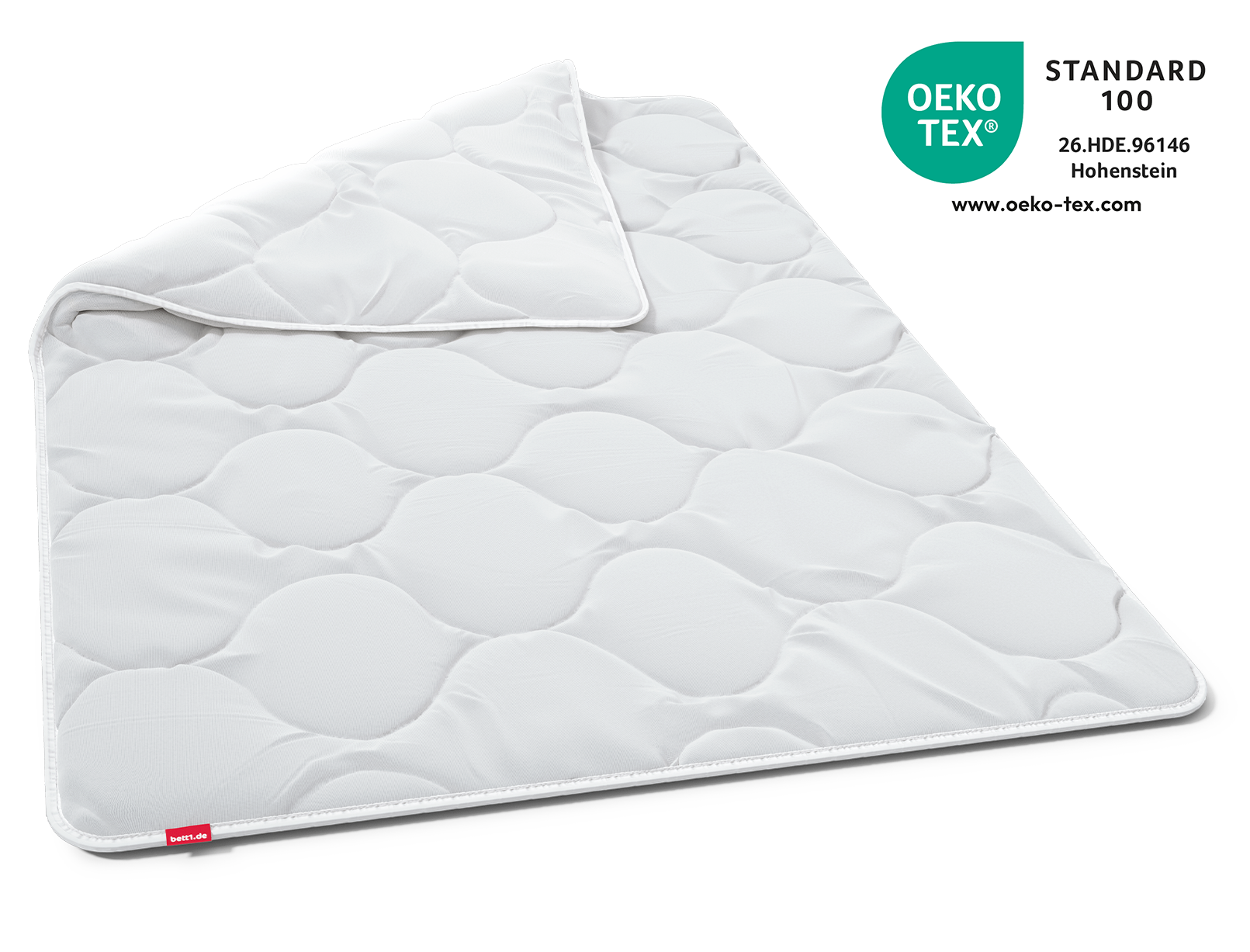 The BODYGUARD Winter Duvet warm laid out flat. One corner is folded over.