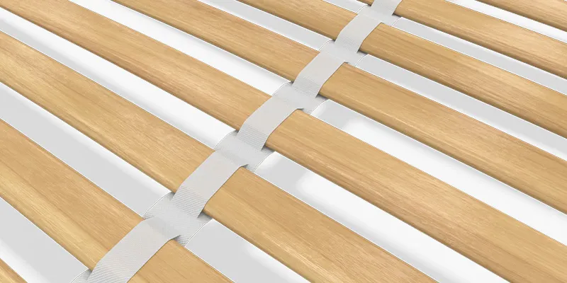 Close-up of the centre strap on the BODYGUARD Slatted Frame Basic