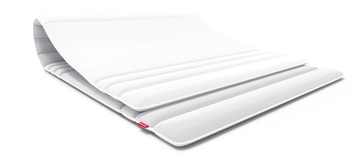The BODYGUARD® Topper folded in half.