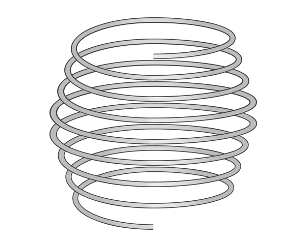 Illustration: A barrel innerspring with a bulbous waist