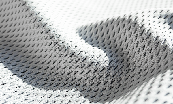 Close-up of the HyBreeze Cover. The knit's three-dimensional structure is clearly visible
