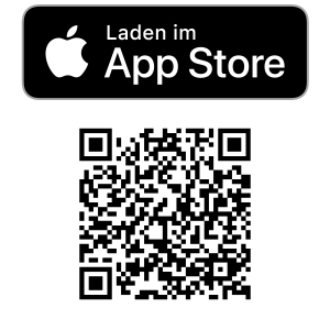 QR Code zur HULK App im App-Store. Text: Laden im App-Store