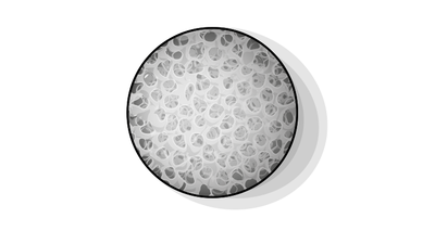 Illustration of the pores in a visco-foam mattress