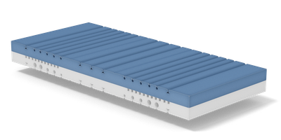 The foam core of the BODYGUARD anti-cartel mattress without mattress cover.