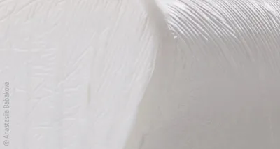 Detailed view of a foam mattress made of gel foam.