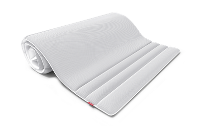 The rolled-up BODYGUARD topper 120x200 cm