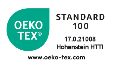 OEKO-TEX® STANDARD 100 certification mark